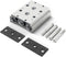 TAILONZ PNEUMATIC 4V210-08 2-Position Manifold Solenoid Valve Base 1/4 Inch with Accessories
