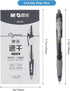 M&G Gel Pens Set, 0.5mm Black Ink Medium Point, 30 PCS Gel Ink Retractable Rollerball Pens for Writing