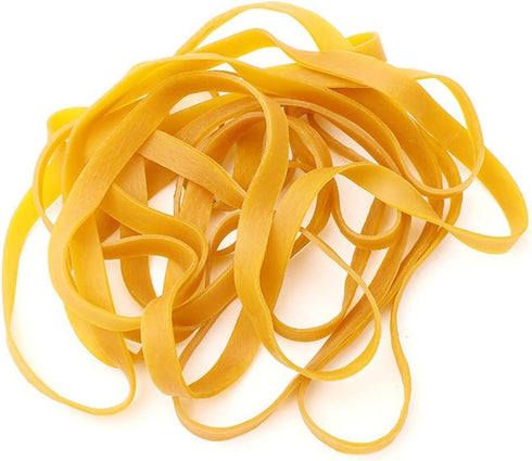 Heavy Duty Rubber Bands - Large Elastic Bands for Home Garden & Office Supplies (30Pcs, Yellow, 200 x 10 mm)