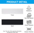 PATIKIL Blank Name Plates - 10Pcs Custom Engraved Rectangle Laser Engraving Blanks for Office Desk DIY, Light Grey,