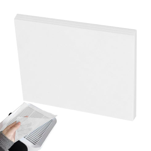 Generic 100 Pack, Dust Collector Filter - Nail Fan Extraction Paper, Piece Replacement Sturdy Fine Mesh Construction