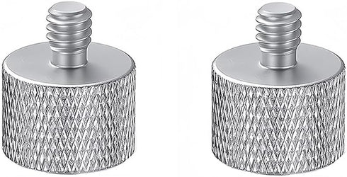 2 Pack Mic Stand Adapter, 5/8" Female to 1/4" Male Screw Thread