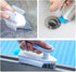 FEENM 4-in-1, Grout and Corner Scrubber Brush with Scraper Tool Stiff Bristles Crevice Floor Cleaner for Cleaning