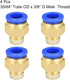 uxcell Straight Pneumatic Push to Quick Connect Fittings G3/8 Male x 14mm Tube OD 4pcs