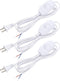 PATIKIL 8 Feet Lamp Cord with Plug, 3 Set UL List Lamp Power