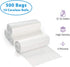 12-16 500 Count 6 10 Gallon Clear Garbage Can Liners, - Medium - Large Trash Can Liners - High Density, Thin