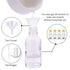 PrettyCare Eye Dropper Bottle 2 oz, 12 Pack Clear Glass Bottles with Golden Caps, Labels, Funnel & Pipettes