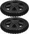 Cabilock 2pcs Replacement Wheels for Shopping Cart Heavy Duty Rubber Foam Rolling