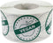 Vegan Food Rotation Labels - 1.25 Inch Round Circle Dots, 500 Adhesive Stickers