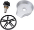 G1/2 Glass Rinser Automatic Rotating Cup Washer, High Pressure Jet Sprayer with Thread, Stainless Steel Sink Mounted