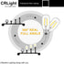 CRLight LED Tubular Bulb, 4000K Daylight White, 30W Equivalent, 300 Lumens, E26 Base, 6 Pack