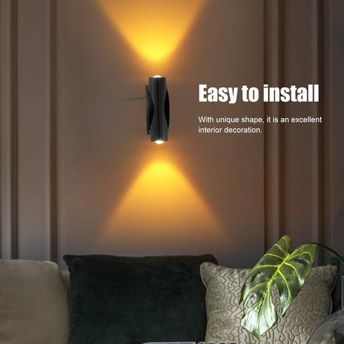 2W, AC85265V Fafeicy DoubleHeaded LED Wall Lamp, Wall Lights & Sconces Wall Lamps & Sconces Lights for Home Bar Porch