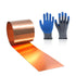 Copper Sheet Roll, 28 Gauge Flashing, 4" Width x 11 FT, Roofing Flashing for House Repair and DIY Projects