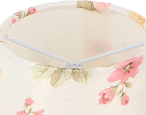 Zoeyilan Bulb Flower Pattern Clip On Lampshade, Cloth Lamp Shade, Lamp Shade for Table Lamps, Chandelier Floor Lamp