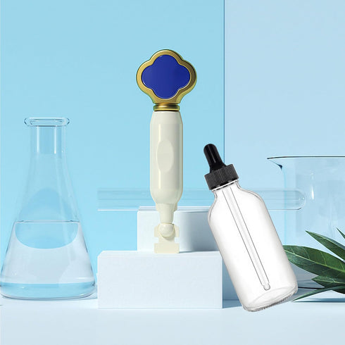 24 Pack 4oz Clear Glass Dropper Bottles, Eye Dropper Bottles with Glass Droppers for Essential Oils