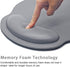 Mouse Pad Leather Wrist Rest Support, Ergonomic Memory Foam Mouse Wrist Rest Pad for Computer Pain Relief, Grey