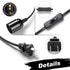 SIXZOONM 15Ft E26 Bulb Bulb) Hanging Light Cord - Black, Pendant Light Cord with Light Socket, On/Off Switch, Polarized