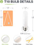 40W T10 Bulb, Dimmable T30 Bulb, 2700K, 4 E26 Bulbs 4 Pack Equivalent LED Chandelier Deep Frosted Glass Cover Invisible