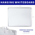 VIVO 24 x 20 inch Whiteboard with Ultra Thin Hook Mounting System, Dry Erase Board for Dorm, Home, or Office
