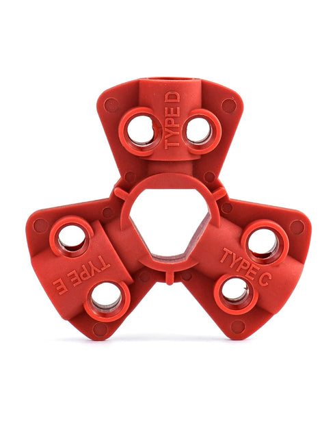 QWORK Pneumatic Quick-Disconnect Lockout, Pack of 6 - Suitable for 1/4", 3/8", 1/2" Male Connectors