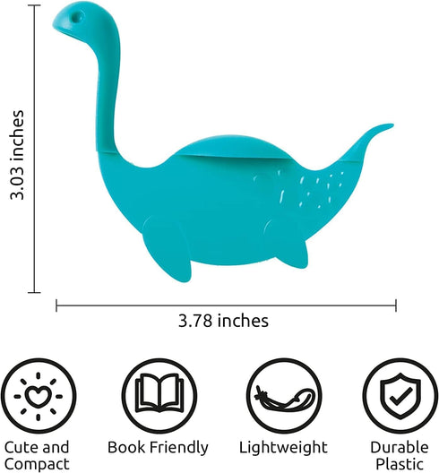 OTOTO Nessie Tale Book Mark - Turquoise Pagekeeper Bookmark - Unique Gift for Readers, Women & Men