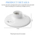 4 Pcs 660w 250v Medium Base E26 Lampholder Keyless Top Lamp Holder Ceiling Light Sockets White Phenolic