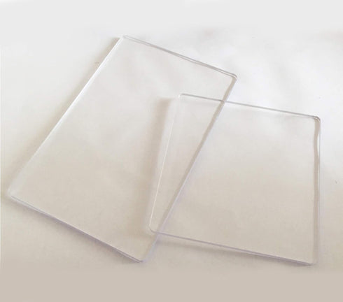 20PCS Blank Clear Acrylic Square Material, Plexiglass Laser Cut Square Sheet with Round Corners, 1/8" Thickness