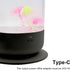 7 Estink Jelly Fish Lamp Aquarium Light, RGB Cylindrical Jelly Fish Night Light Color Changing Table Lamp for Home