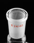 250ml 24/40 250mL QWORK Glass Single Neck Flat Bottom Boiling Flask, with Standard Joint, Heavy Wall Distillation