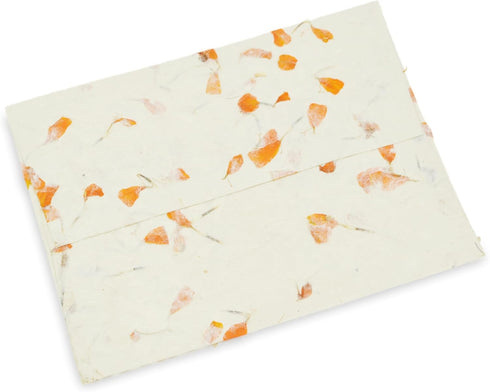 Kathmandu Valley Co. 5x7 inch Handmade Lokta Paper Envelopes for Wedding Invitations, Pack of 25