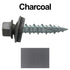 Metal Roofing Screws: (250) 10 x 1" Charcoal Hex Head Sheet Metal Roof Screw with EPDM Washer