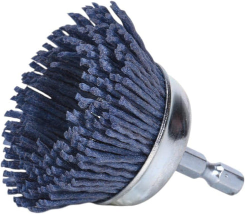 Century Drill & Tool 77223 2" Fine Nylon End Brush, 150 Grit, 1/4" Quick Change Shank, 4,500 RPM