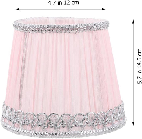 Fabric Lampshade Accessory Light Cover Replacement for Indoor Decor Elegant Pleated Design Easy to Install Structure