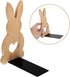 TEHAUX Charming Rabbit Bookends for Desk Organization Adorable Bunny Design for Home Offices and Shelves Beech Material