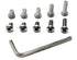 iexcell 50 Pcs Stainless Steel 304 Hex Socket Button Head Cap Screws Bolts Assortment Kit, M6 x 8/10/12/16/20, 1.0 mm