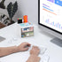 LETURE Small Desk Organizer With Drawer, Office Desktop Storage Box for Business Card/Pen/Pencil/Mobile Phone/Stationery