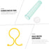 EPIGEIST 100 Sets Leak Plastic Flower Water Tubes for Fresh Flower Preservation for Roses Carnations More Supplies