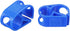 PATIKIL 2Pcs Plastic Tube Clamps, Adjustable 3/16" - 5/16" Tube OD Hose Clamp Clip for Laboratory Pinch Valve, Blue