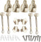 New Bungee Kit + End Caps, Universal Replacement Mounting Brackets for Outdoor/Indoor Roller Up Blinds (Beige, 2-Pack)