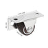 SHINEOFI 4pcs 1-inch Furniture Fixed Casters with Metal Top Plate, Silent TPR Small Wheels for Office Chair, Cabinet