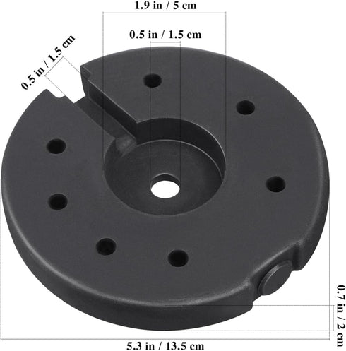 Counterweight Holibanna Weighted Block Base for Floor Lamps - Sturdy Metal for DIY Lighting Ideal for Table and Floor