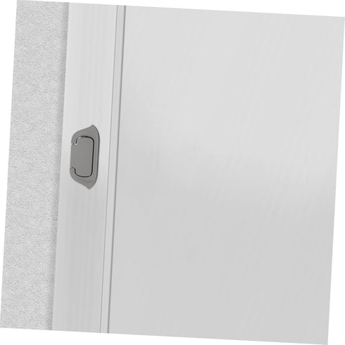 Housoutil Concealed Door Pull Handle Dark Grey Zinc Alloy Finger Flush Pulls for Sliding Barn Doors Effortless