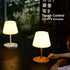 LOTITOL 4000mAh 2700K Dimmable/Portable IP44 (9.6in, Outdoor Table Lamp/Cordless USB Rechargeable / LED/Touch Battery