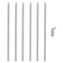 PATIKIL Threaded Extension Rod,6 Set 12" M10 x 1mm Fine Thread Lamp Pipe
