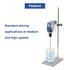 ONiLAB 18900071 316L Stainless Steel 4 Bladed Propeller Stirrer, 50 mm Diameter, 400 mm Shaft Length