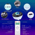 Elec3 Northern Lights Projector with White Noises, Remote & Timer, Bluetooth Star Projector, Valentines Day Gifts