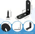 XVTHOAKU 20PCS 1.57x1.57 Inch 80 Stainless Steel L Right Angle Support Brackets Includes Screws Heavy Duty Corner