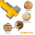 1/4 7/16" 1/4" (73027) POWERTEC T Track Router Bit, Tungsten Carbide Tipped Router Bit, Shank, Dia., Slatwall, T Slot