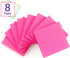 Sticky Notes 3x3, Bright Colors Self-Stick Notes, 8 Pads, 80 Sheets/Pad (Rose Red)