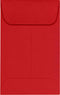 LUXPaper #1 Coin Envelopes | 2 1/4" x 3 1/2" | Ruby Red | 80lb. Text | 500 Qty